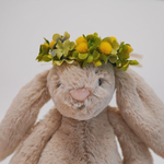 ミモザ花冠（うさぎさん・他ペット用）・Flower Crown👑🌼