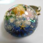 ネックレス　宇宙の花束