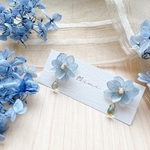 【再販】紫陽花とチェコガラスのイヤリング/ピアス