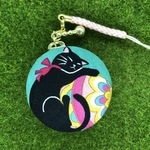 黒猫ちゃんのマカロンポーチ☆４ｃｍ