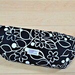 【大きめサイズ】抱っこひも用収納カバー・リバーシブル　北欧調×ブラック