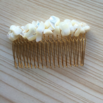 白シェルのヘアコーム