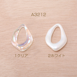 A3212-1  18個  高品質夏カラーアクリルパーツ オーロラカラーアクリルパーツ 不規則雫型 25×35mm 3×（6ヶ）