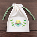 【少数販売】巾着袋＊セキセイインコ