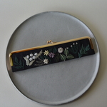 がま口　刺繍　扇子入れ