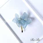 〈hydrangea〉ポニーフック　そら色紫陽花