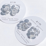 クリアピアス 【Cloud clear pierce & earring 】結婚式 ウエディング  透明感アクセサリー ビーズ 