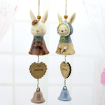 ウサギ カップル ウィンドチャイム SET
