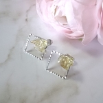 ・シトリンさざれとスクエアのポストピアス　＃1005