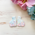 紫陽花にゃんこの箸置きセット【2個セット】