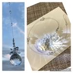 ★キラキラ★  人気のサンキャッチャー(クリア)淡水パールアレンジ★サンキャッチャーデビューに^ ^