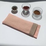 エコカイロ：ほうじ茶＆玄米/ルイボスティ＆玄米/あずき（カバー桃色×こげ茶色）