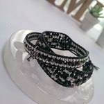 《black×crossmark》2ラップブレスレット