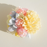 ＊再販＊　ピンポンマム小花コサージュ(ヘアーオーナメント）