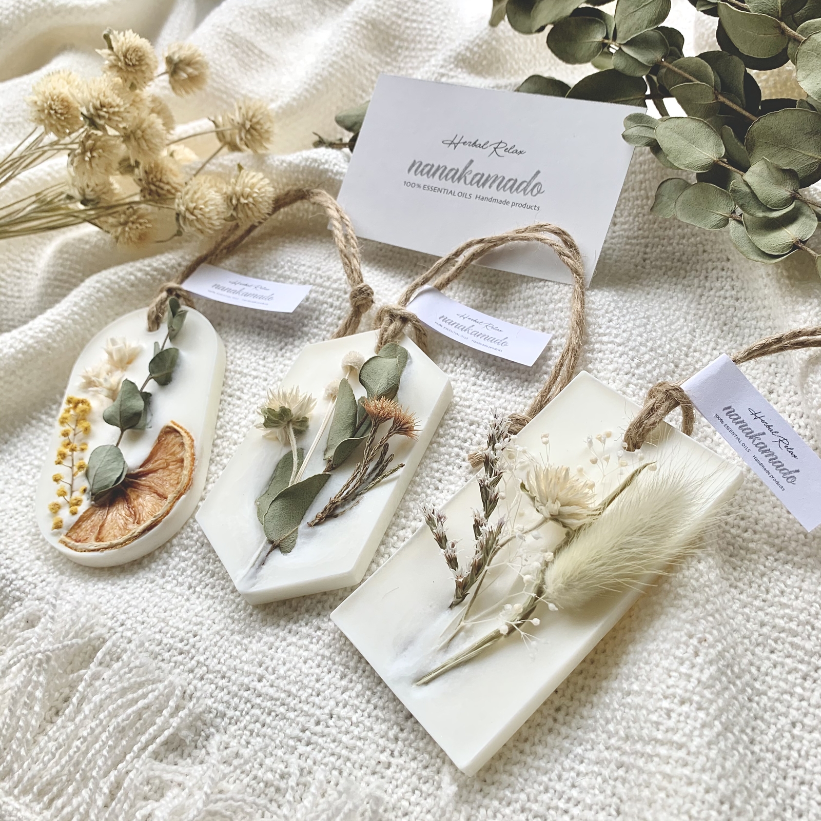 ハンドメイド☆オリジナル☆アロマワックスバー/サシェ☆ドライ