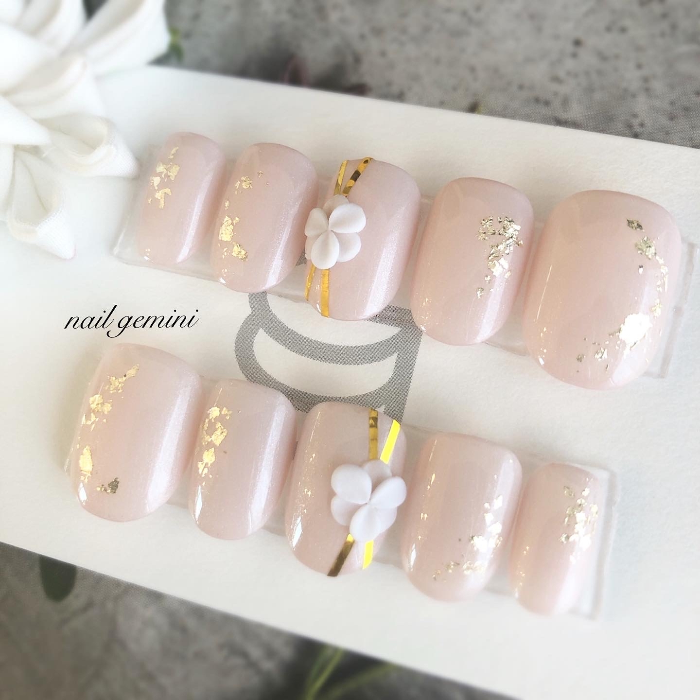 金haku 和装ネイル 白無垢におすすめ ハンドメイドマーケット Minne