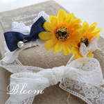 ひまわりカチューシャ🌻denim♡送料無料