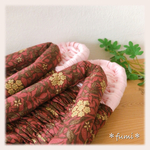 大人可愛い花柄とピンク♡(女性用SM)ふんわり鼻緒の布ぞうり　布草履