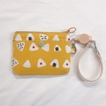 おにぎり柄☆ファスナー コイン&ICカードケース    
