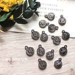 A513【送料無料】シルバー  コインチャーム  ミニチャーム  6pcs