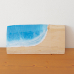 カバの木(北海道産)海のアートパネル(小さな海シリーズ)レジンアート