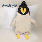 【再販】デニムのペンギン巾着袋