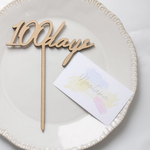 🍐プレゼントキャンペーン中　ケーキトッパー　【100days】【100日】