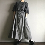 ■インディゴヒッコリー ■スエヒロガリスカートサロペット■ピンストライプ