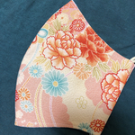 送料無料꙳★*ﾟ/大人用/プレゼントにも/和柄/かわいい/和風/爽やか/手作りマスク/ハンドメイド/夏用マスク/女性にも/着物/和装/男性にも/普通サイズ