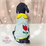 イタグレ用犬服🐕MemeliAちゅーりっぷ組🌷❤️保育園スモッグ風タンクトップ🤣