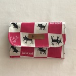【ｔ様オーダー品】ume＊mew １７ポケット・カードケース（市松ねこ）