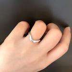 R76 silver925  natural V リング