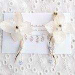 【sale品】【イヤリング2800円→1500円】紫陽花シリーズ♡大ぶり紫陽花とネジネジ