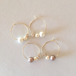パール×ビジューピアス