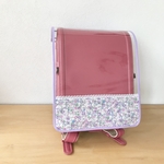 新柄入荷♪再販＊女の子向け♡切替柄と縁取りが選べる＊透明ランドセルカバー