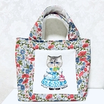 お取り置き分　リバティ　布地　コヤンイサムチョン　ルミちゃん　トートバッグ
