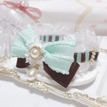 限定品🧚‍♀️新作首輪♡チョコミント♡ポップコーンリボン♡オーガンジーフリル♡