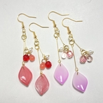 【かすみ様専用】ひらりとりょうたピアス❤️🌹