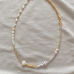 淡水パールとSmileのネックレス