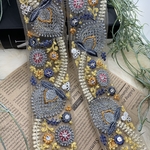 新作入荷♡〈50cm〉r614-1 幅約4.5cm インド刺繍リボン