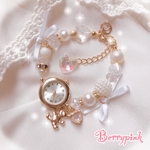 Berrypink♡テディベアのブレスレットウォッチ♡腕時計♡