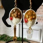 ミニチュア カレーライス ピアス or ストラップ