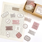 ミニラベル45枚set《pink&gray》[P026]