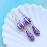 巻き玉＊キラキラサマー✧パープル✧ピアス/イヤリング♡