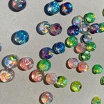オーロラ 小粒 ピアス イヤリング ピンク