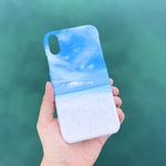 Praying blue スマホケース