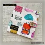 こだわりボタン☆USAコットンの携帯用ボックスティッシュケース☆ See the World