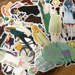 【資材】海外フレークシール　ガールズ　55pcs 