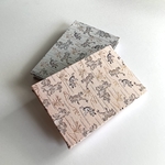 金襴織物御朱印帳　B6 大判サイズ　12x18cm　鳥獣戯画　ピンク　銀　兎　うさぎ　蛙　かえる　蛇腹御朱印帳　御朱印帳　ファブリック　テキスタイル　金襴生地　生地　布