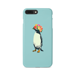 [iPhoneケース] flower penguin